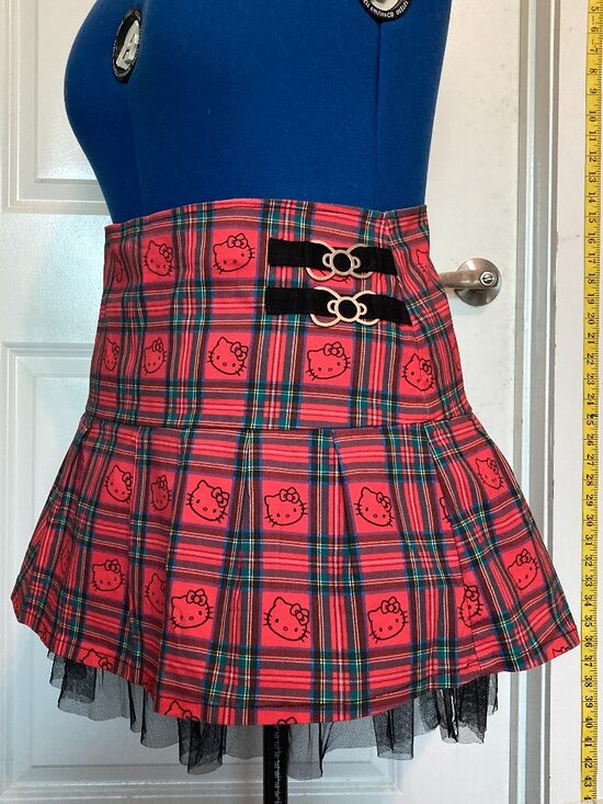 Dolls Kill Dresses & Skirts - Dolls Kill x Hello Kitty Good for Each Other Plaid Mini Skirt